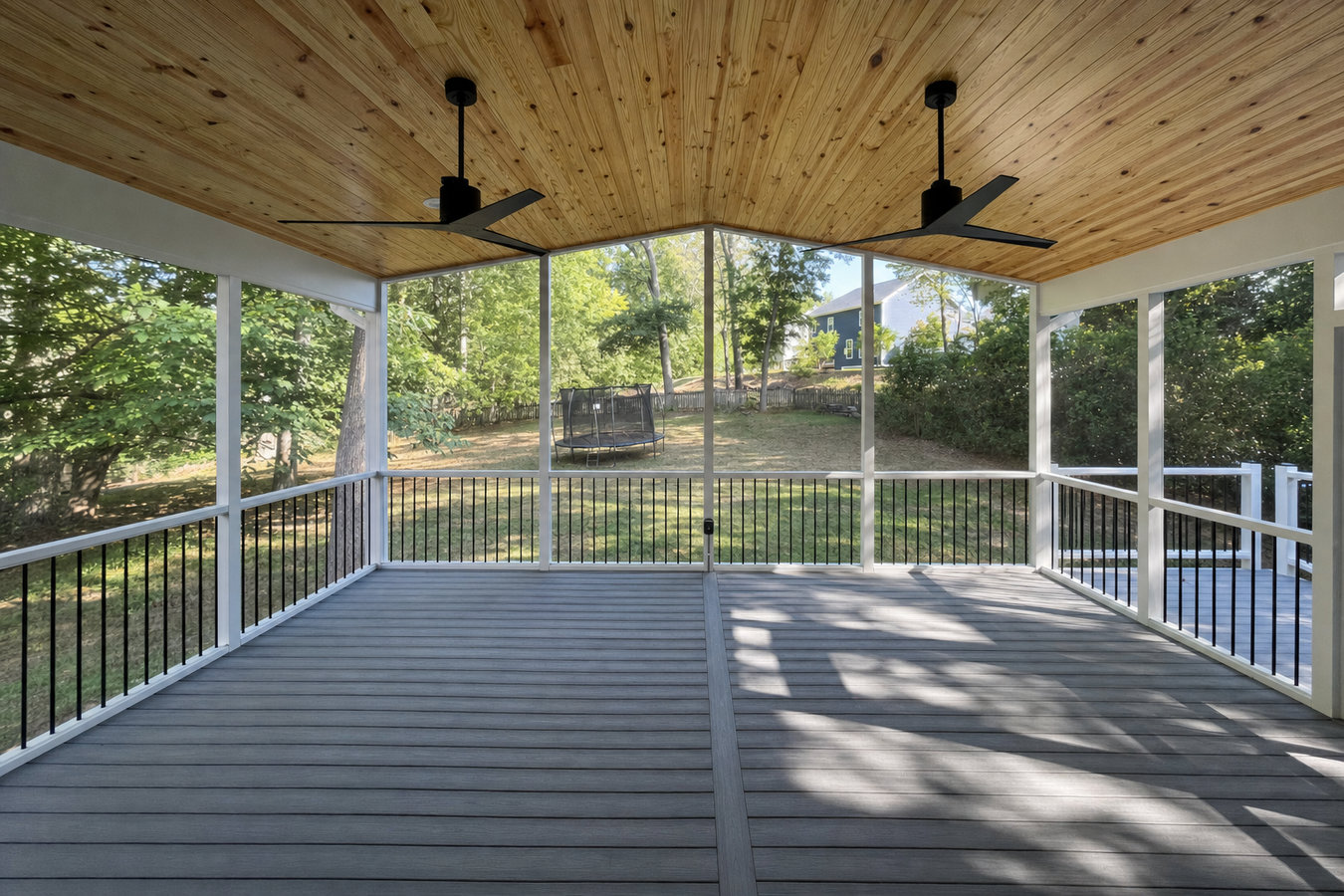 Screened-in porches and screened decks